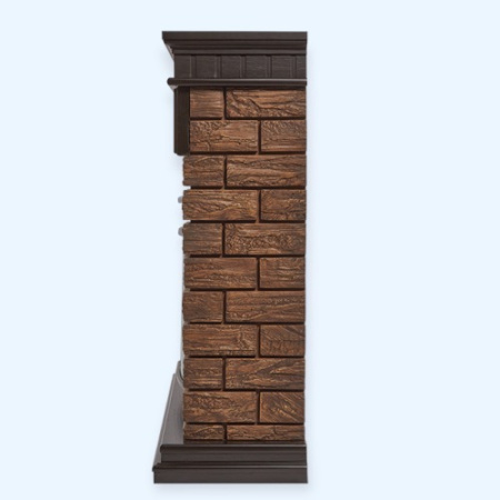 Bricks Wood 30 камень коричневый шпон темный дуб (1525995) Firelight Портал